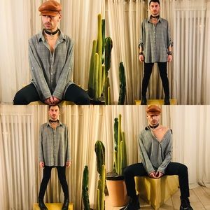 Calvin Klein oversized woman’s button down blouse